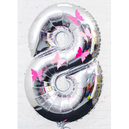 Опция Фольгированная цифра с бабочками – фото 4