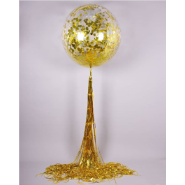 Опция Шар гигант с конфетти и дождиком 80 см – фото 3