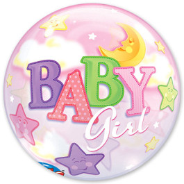 Опция Шар Баблс "Луна и звезды. Девочка" – фото 2