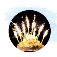 Свічки Салют на торт – фото 3