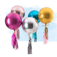 Великі одноколірні кульки з фольги, Сфери – фото 3