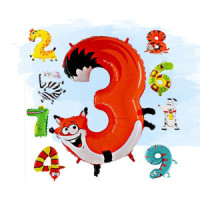 Фольгированные Цифры Животные – фото 3