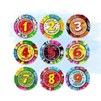 Фольгированные цифры на кругу – фото 1