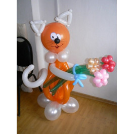 Опция Фигура из шаров "Кот" - фото 1 Опция Фигура из шаров "Кот" – фото 1
