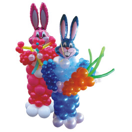 Опция Фигура из шаров "Заяц с морковкой" 1 шт. – фото 1