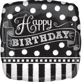 Опция Фольгированный шар "Happy Birthday. Орнамент" – фото 3