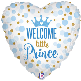 Опция Фольгированный шар сердце "Родился Принц" - фото 3 Опция Фольгированный шар сердце "Родился Принц" – фото 3