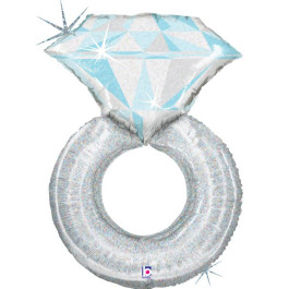 Опция Фольгированный шар "Обручальное кольцо Белое Золото" - фото 2 Опция Фольгированный шар "Обручальное кольцо Белое Золото" – фото 2