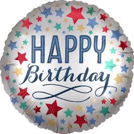 Опция Фольгированный шар "Happy B-Day Звезды Сатин" – фото 3