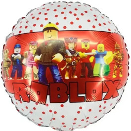 Опция Фольгированный шар круг "Роблокс на красном (Roblox)" – фото 3