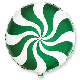 Опция Фольгированный шар "Конфета Леденец Зеленая" - фото 1 Опция Фольгированный шар "Конфета Леденец Зеленая" – фото 1