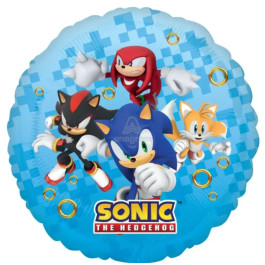 Опция Фольгированный шар круг "Соник и команда" – фото 2