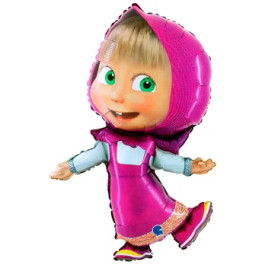 Опция Фольгированный шар фигура "Маша в розовом" – фото 3