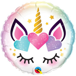Опция Фольгированный шар круг "Кошка-Единорог" - фото 4 Опция Фольгированный шар круг "Кошка-Единорог" – фото 4