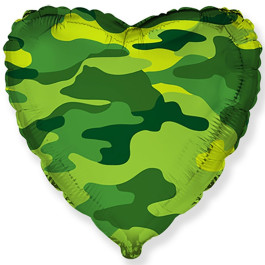 Опция Фольгированный шар "Сердце Камуфляж Милитари" 46 см - фото 4 Опция Фольгированный шар "Сердце Камуфляж Милитари" 46 см – фото 4