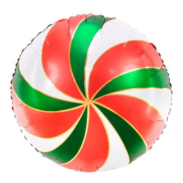 Опция Фольгированный шар "Конфета Леденец Красно-зеленый" – фото 4