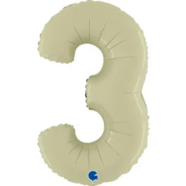 Опция Фольгированная цифра "3" Сатин Оливковая – фото 3