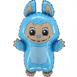Опция Фольгированный шар фигура "Голубой Лабубу" (Labubu) – фото 2