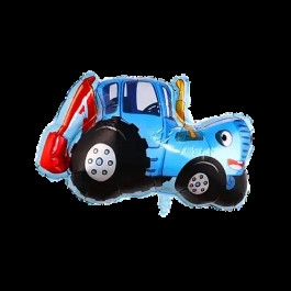 Опция Фольгированный шар "Синий Трактор с ковшем" - фото 2 Опция Фольгированный шар "Синий Трактор с ковшем" – фото 2