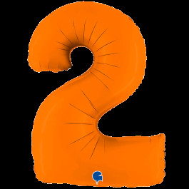 Опция Фольгированная цифра "2" Оранжевая – фото 3