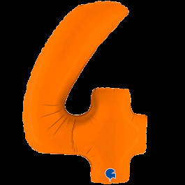 Опция Фольгированная цифра "4" Оранжевая - фото 2 Опция Фольгированная цифра "4" Оранжевая – фото 2