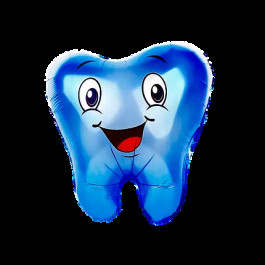 Опция Фольгированный шар фигура "Зуб синий" – фото 3