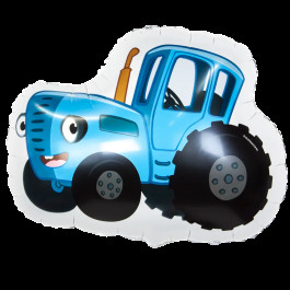 Опция Фольгированный шар "Синий Трактор на белом" – фото 3