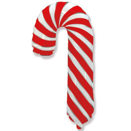 Опция Фольгированный шар "Карамельная трость красно-белая (Леденец)" – фото 1