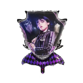 Опция Фольгированный шар фигура "Wednesday/Вэнздей Фиолетовая (Уэнздей)" - фото 2 Опция Фольгированный шар фигура "Wednesday/Вэнздей Фиолетовая (Уэнздей)" – фото 2