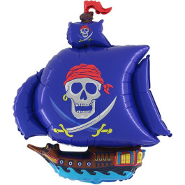 Опция Фольгированный шар "Пиратский корабль синий" – фото 4