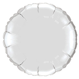 Опция Фольгированный шар "Круг серебряный" 46 см – фото 2