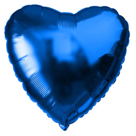 Опция Фольгированный шар "Сердце синее" 46 см – фото 1