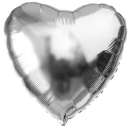 Опция Фольгированный шар "Сердце серебряное" 46 см – фото 4