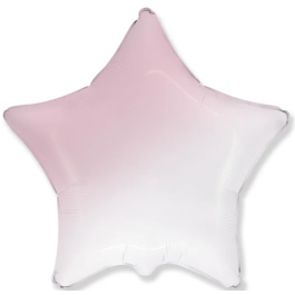 Опция Фольгированный шар "Звезда Омбре Бело-Розовая" 46 см - фото 3 Опция Фольгированный шар "Звезда Омбре Бело-Розовая" 46 см – фото 3