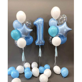 Опция Фотозона из шаров "Первый День Рождения Мальчика" – фото 1