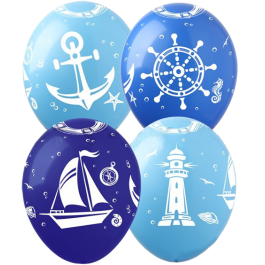 Опция Гелиевые шары "Морская тематика" (30 см) - фото 2 Опция Гелиевые шары "Морская тематика" (30 см) – фото 2