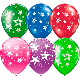 Опция Гелиевые шары "Звезды" (30 см)  – фото 1