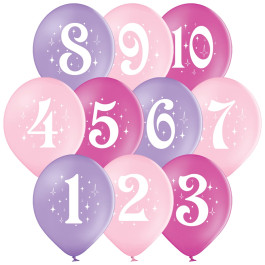 Опция Гелиевые шары "Цифры для девочки" (35 см)  – фото 3
