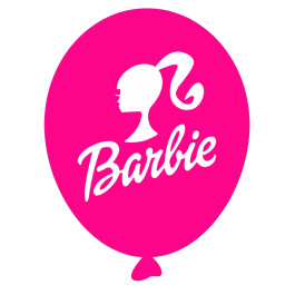 Опция Гелиевые шары "Барби на малиновом" (35 см)  – фото 2