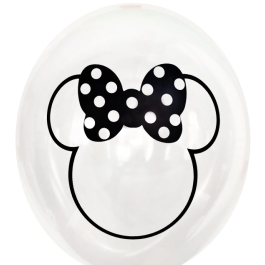 Опция Гелиевые шары "Минни Маус на белом" (30 см) - фото 1 Опция Гелиевые шары "Минни Маус на белом" (30 см) – фото 1