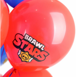 Опция Гелиевые шары "Brawl Stars (Бравл Старс) Эмблема на красном" (35 см)  – фото 4