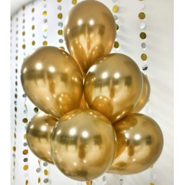Опция Гелиевые шары "Хром Золото" (30 см)  – фото 1