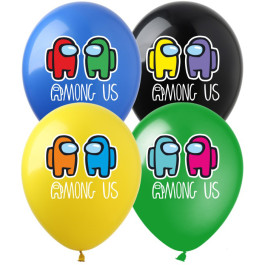 Опция Гелиевые шары "Among Us Ассорти (Среди нас)" (30 см)  – фото 1