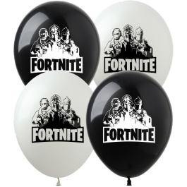Опция Гелиевые шары "Фортнайт (Fortnite) черно-белые" (30 см)  – фото 3