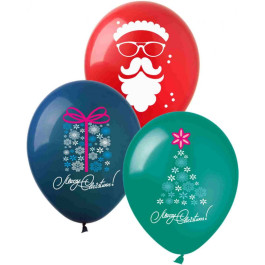 Опция Гелиевые шары "Merry Christmas"  (30 см) – фото 1
