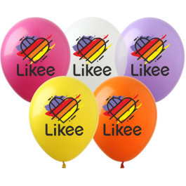 Опция Гелиевые шары "Likee многоцветные" (Лайки) (30 см) – фото 2