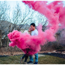 Опция Цветной дым для гендер пати (Розовый) – фото 4