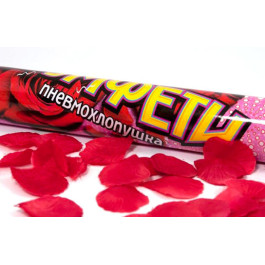 Опция Хлопушка Лепестки роз красные 40 см – фото 1