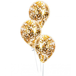 Опция Шар с конфетти "Золотые квадраты" - фото 3 Опция Шар с конфетти "Золотые квадраты" – фото 3