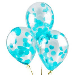 Опция Шар с конфетти "Голубые круги" – фото 1